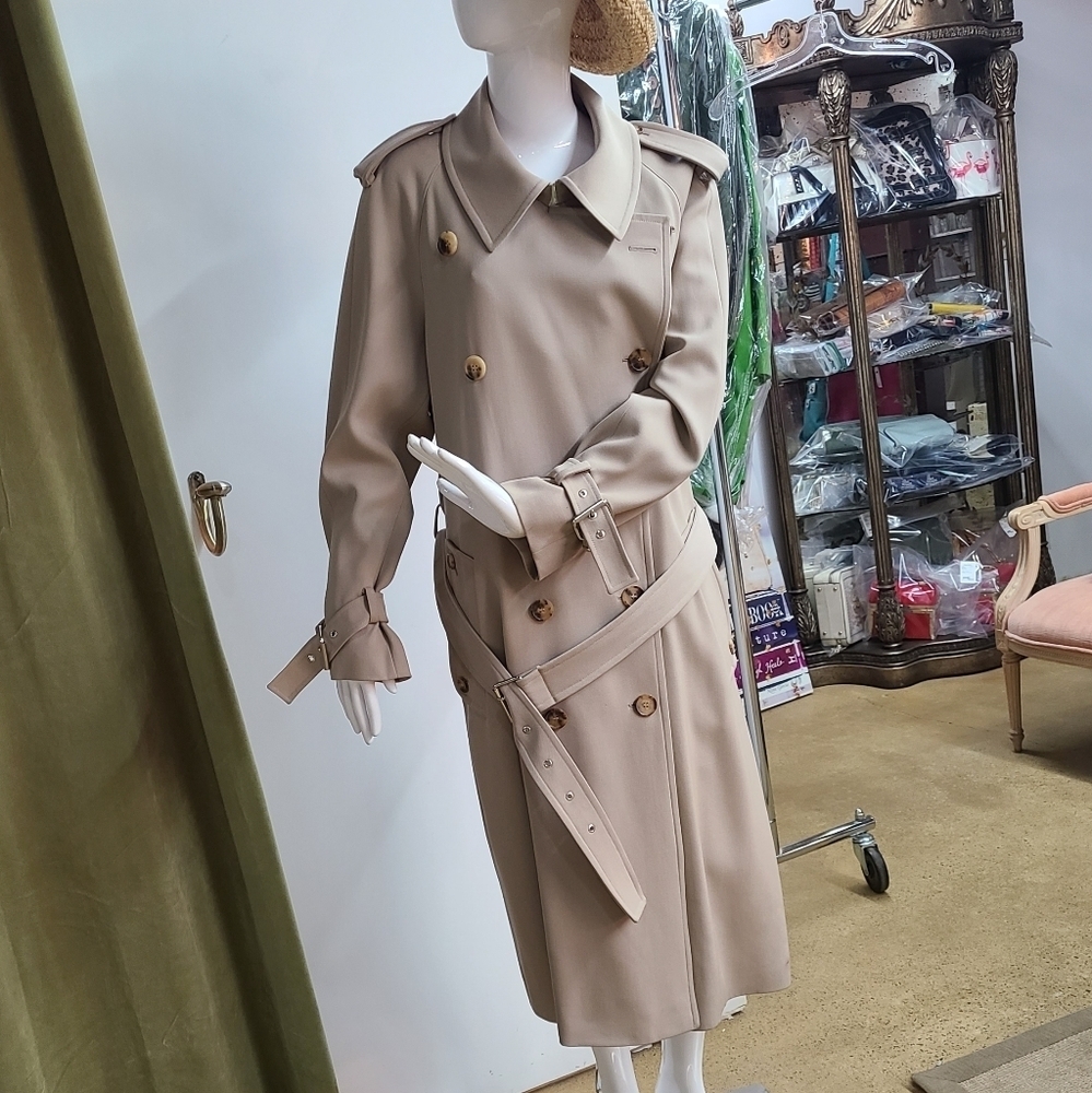 Michael Kors 100% Virgin Wool Trench Coat